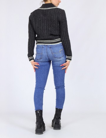 Blugi American Eagle, albastru inchis