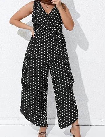 Salopeta SHEIN CURVE, alb/negru Negru