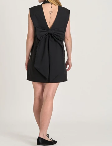Rochie scurta Pieces, negru Negru