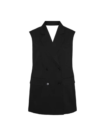 Rochie scurta Pieces, negru Negru