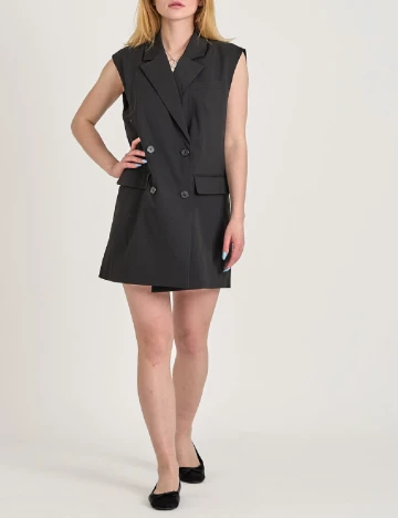 Rochie scurta Pieces, negru Negru