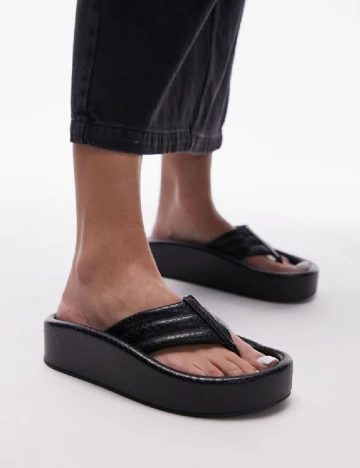 Slapi Top Shop, negru
