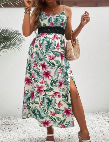 Rochie medie SHEIN Maternity, floral