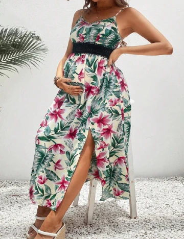 Rochie medie SHEIN Maternity, floral