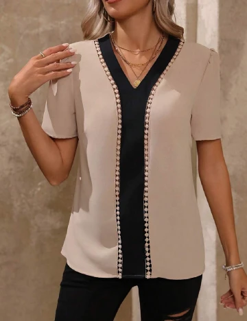 Bluza SHEIN, crem Crem