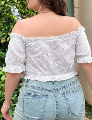 Top SHEIN CURVE, alb