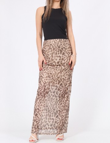 
						Fusta SHEIN, animal print