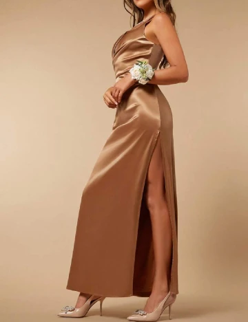 Rochie lunga SHEIN, maro Maro
