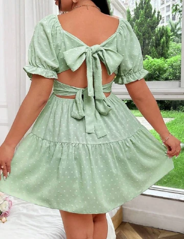 Rochie scurta SHEIN CURVE, verde Verde