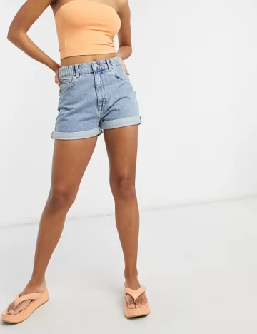 Pantaloni scurti Pull&Bear, albastru Albastru