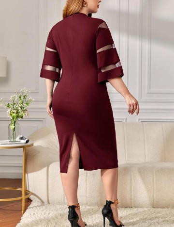 Rochie medie SHEIN CURVE, rosu
