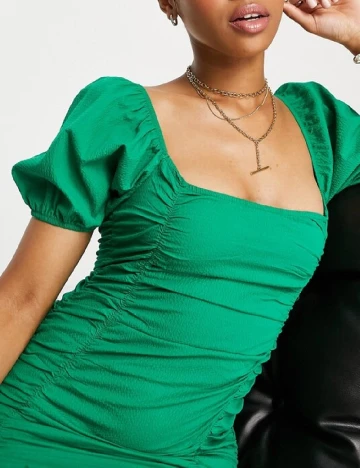Rochie scurta Stradivarius, verde Verde