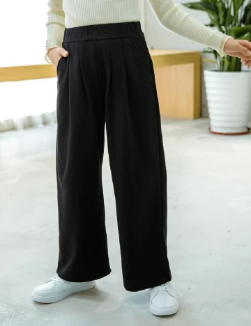 Pantaloni Shein Kids, negru