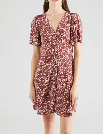 Rochie scurta Vero Moda, maro