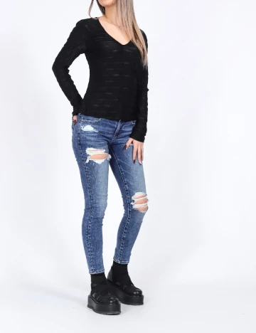 Bluza Pieces, negru