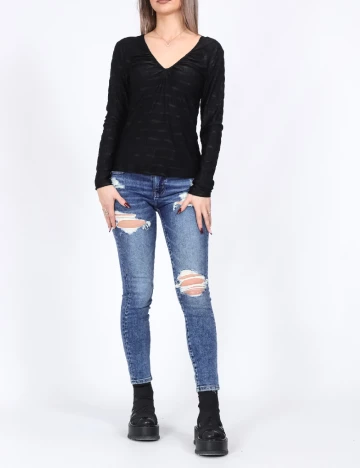 Bluza Pieces, negru