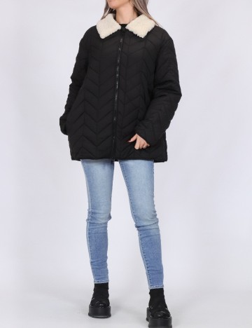 
						Geaca Pieces, negru