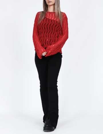Bluza Pieces, rosu Rosu