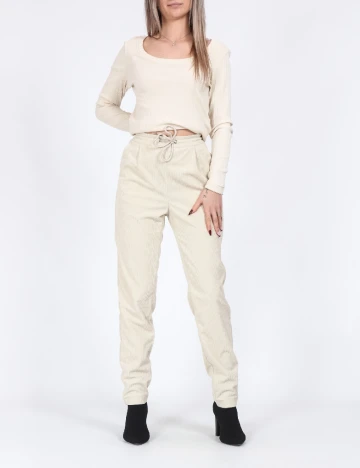 Pantaloni Vero Moda, crem