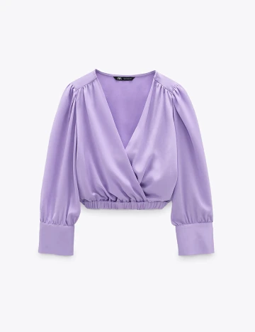 Camasa Zara, lavanda, M