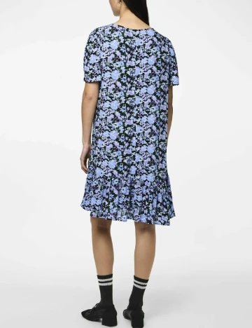 Rochie scurta Pieces, floral print