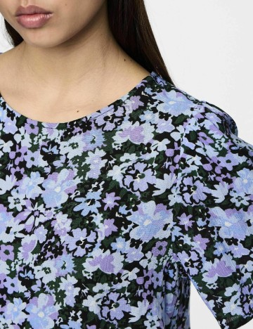 Rochie scurta Pieces, floral print