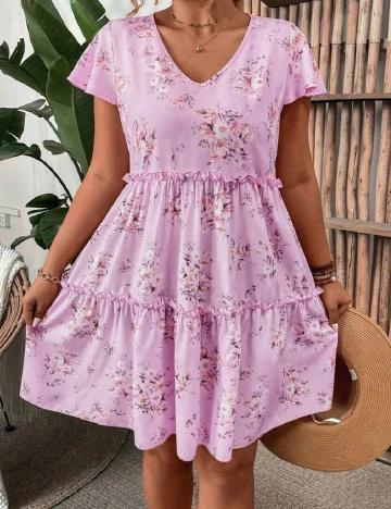 Rochie scurta SHEIN CURVE, mov