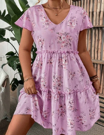 Rochie scurta SHEIN CURVE, mov