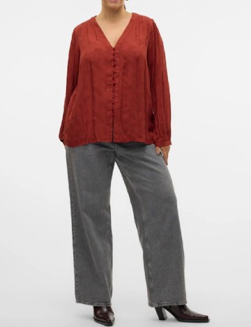 
						Camasa Vero Moda Curve, caramiziu