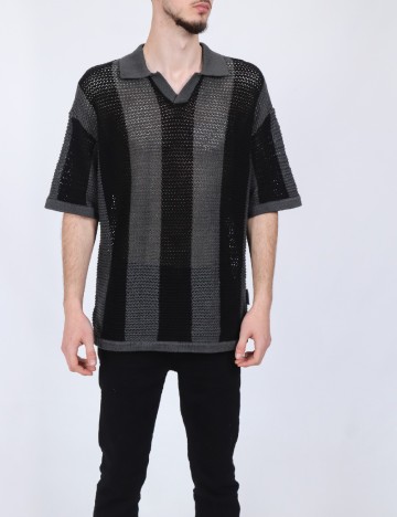 Bluza Jack&Jones, gri/negru