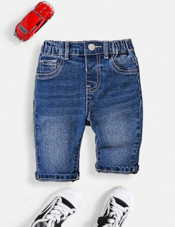 
						Blugi Shein Kids, albastru
