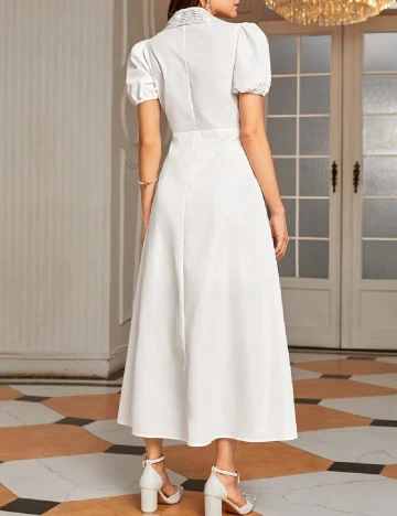 Rochie lunga Shein Kids, alb
