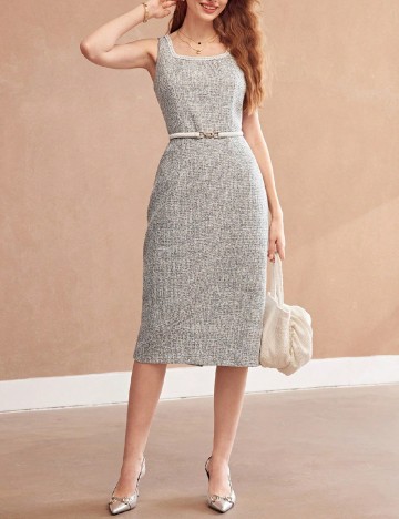 
						Rochie medie MOTF, gri