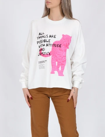 Bluza Oversize Only, alb