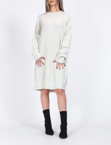 Rochie medie Pieces, gri Gri