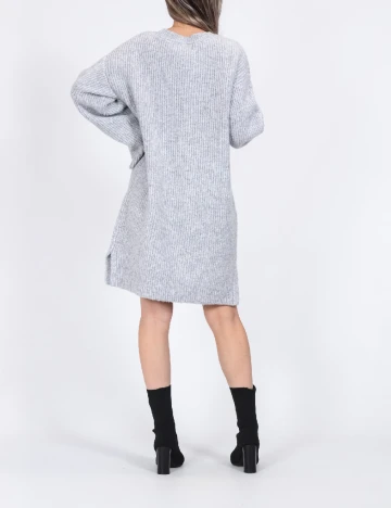 Rochie scurta Pieces, gri