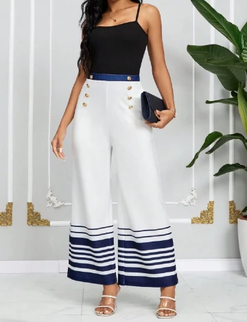 Pantaloni SHEIN, alb