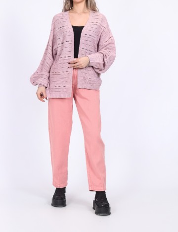 
						Cardigan Pieces, roz pudra