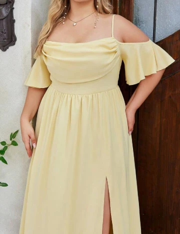 Rochie lunga SHEIN CURVE, galben
