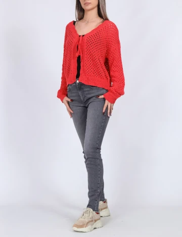 Cardigan Vero Moda, rosu Rosu