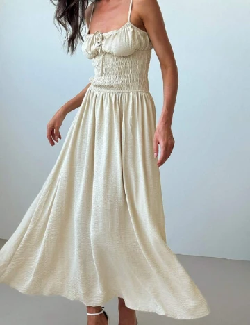 Rochie lunga SHEIN, bej Crem