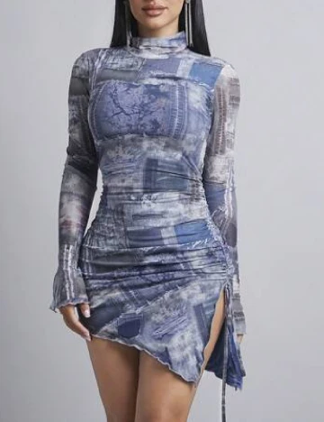 Rochie scurta SHEIN, albastru