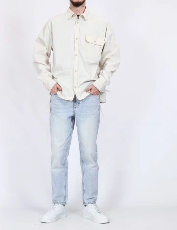 Jacheta Oversize Jack&Jones, crem Crem