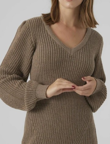 Rochie medie Vero Moda, maro