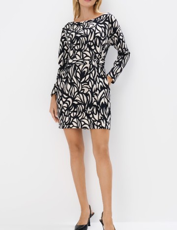 
						Rochie scurta Mohito, alb/negru