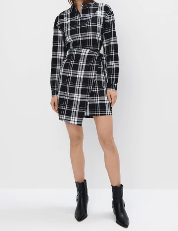 Rochie scurta Mohito, alb/negru