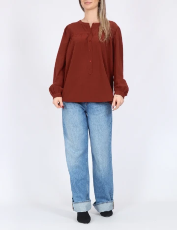 Camasa Vero Moda, caramiziu