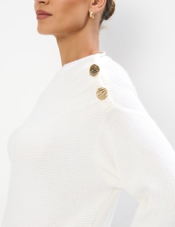 Rochie scurta Mohito, alb