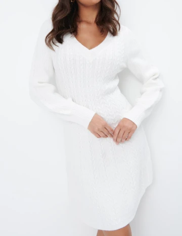 Rochie scurta Mohito, alb