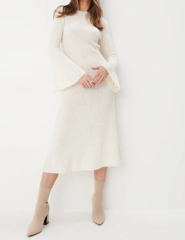 Rochie medie Mohito, alb Alb